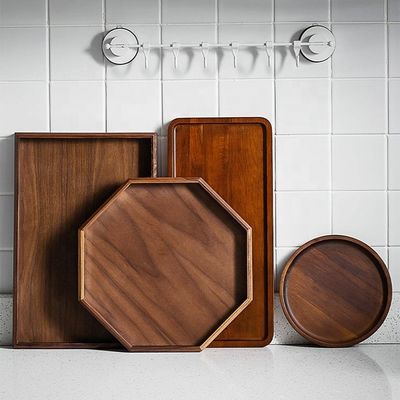 オーダーメイドロゴ 受け入れ 繊細な北欧風 木製工芸品 トレー 40.5x18.5x2cm