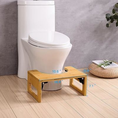 ストックデザイン 天然色 カスタム 折りたたむ 糞便 7インチ バンブー トイレットシート