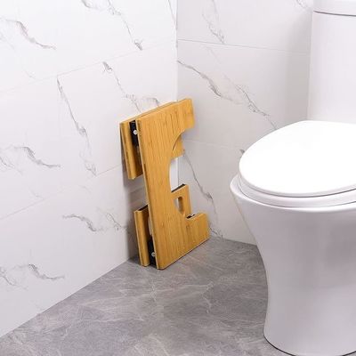 ストックデザイン 天然色 カスタム 折りたたむ 糞便 7インチ バンブー トイレットシート