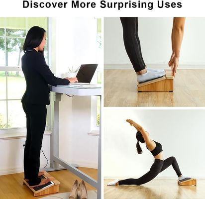 家庭やオフィス用椅子における机の下の姿勢サポートのためのエルゴノミックな木製のステップストール