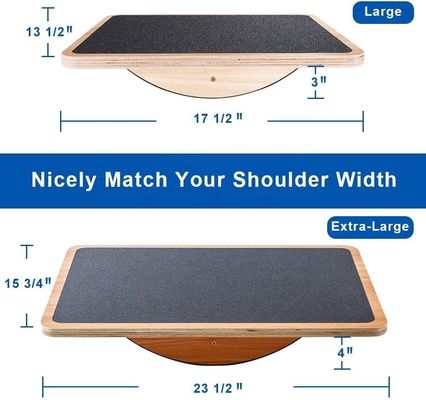 22.9 x 1.5 x 11.9cm オフィス・ウォーブルボードとフィットネスのためのカスタム木製バランスボード