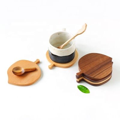 カスタマイズされたロゴ 受け入れられるレーザー彫刻 パーソナライズされたコーヒーカップマットのための木製のアコースター