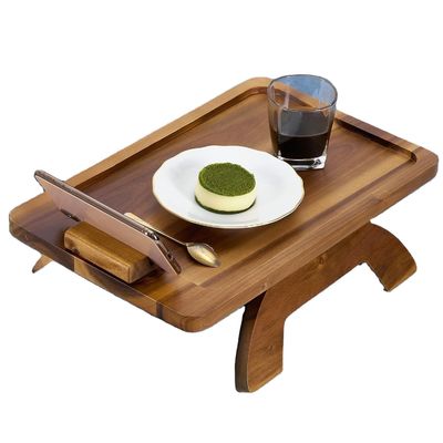 大量 バンブー ソファ トレイ テーブル アーム 折りたたみ クリップ 座席 立体 タイプ カスタム