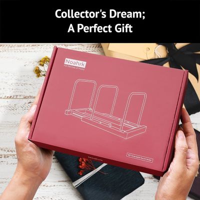 木製の拡張可能なビニールレコードオーガナイザー スタンドホルダー