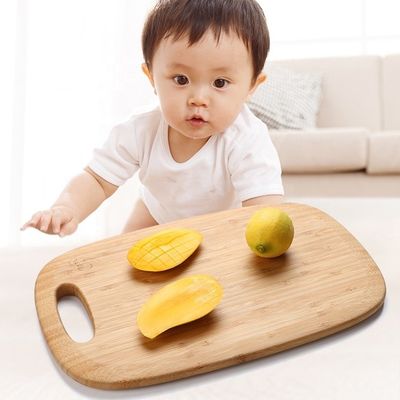 小さな有機竹チーズ 野菜 切断板 トレイ 2 台セット キッチン用