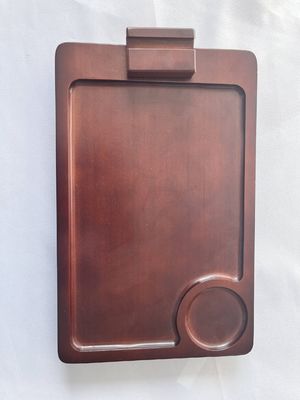 360回転式アームテーブル アカシア木ソファ 木製サイドテーブルのアームレストトレイ