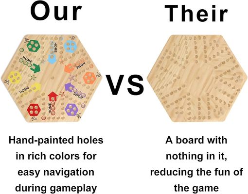 高量 固体 オーク 双面玉 木製ボードゲーム オーダーメイド ロゴ