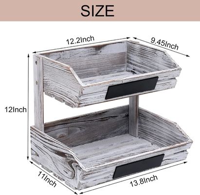 カスタマイズされたロゴ 2階農家 木製バスケット キッチン ダイニングルーム ゲストルーム