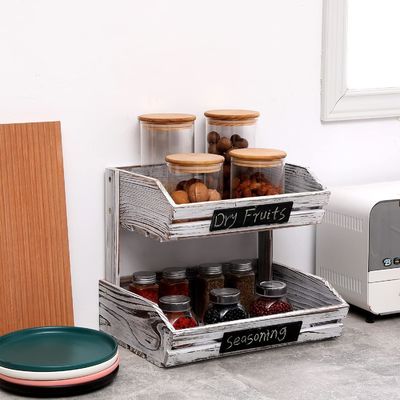 カスタマイズされたロゴ 2階農家 木製バスケット キッチン ダイニングルーム ゲストルーム