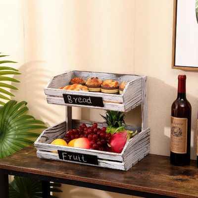 カスタマイズされたロゴ 2階農家 木製バスケット キッチン ダイニングルーム ゲストルーム