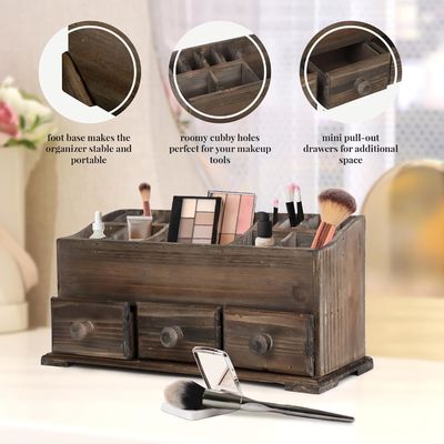 カスタマイズされたロゴ 化粧品 メイクアップと浴室用品のための風俗的なバニティオーガナイザー