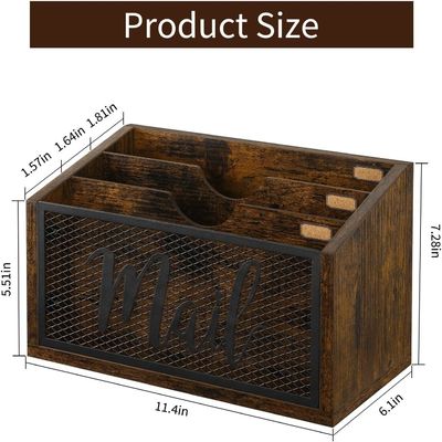 オフィス デスク 専用 デスクトップ 壁マウント ソリューション の ための ダブル レベル MDF メール オーガナイザー