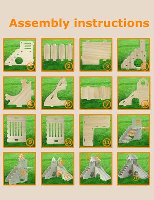他の小動物のための木製の隠れ家