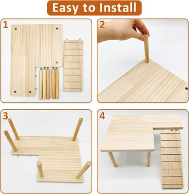 ハムスター スタンドアップ プラットフォーム 運動 玩具 檻 押す式 閉じる式 アクセサリー