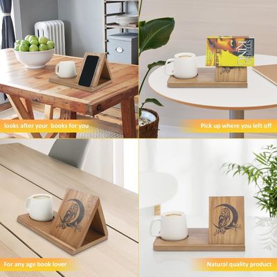 シルクスクリーン印刷 木製の短いミニブック リスト ベッドルームのナイトテーブルとオフィス デスク