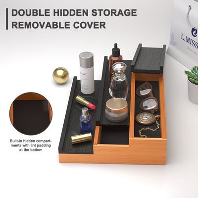 全季節の3階建てのケルンスタンドオーガナイザー 隠された収納スペースとスタンドタイプ