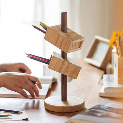 オクタゴナル デスク オーガナイザー NBeech 木 ブラック ウォールナット 兼用 デスク 組織