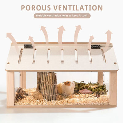 時計箱 カスタム ハムスター隠れ家 木製 ペット家具 遊園屋 小さいペットのための固いパターン