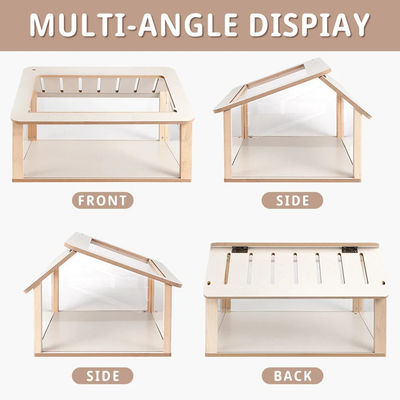 時計箱 カスタム ハムスター隠れ家 木製 ペット家具 遊園屋 小さいペットのための固いパターン
