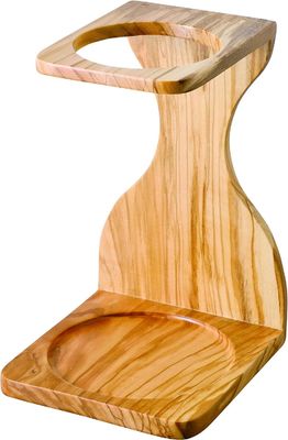 空間 を 節約 し て 機能 的 な オリーブ 木 の コーヒー 滴水 器 スタンド