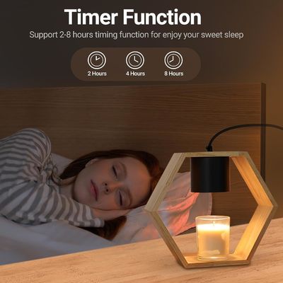 家庭装飾用のモダンな田舎茶色の木製柱のキャンドルホルダー 3"D x 9"W x 22"H