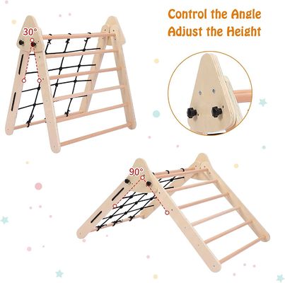 子供 幼児 室内体育館 遊戯 木製 登山 玩具 三角 折りたたみ 登山 スライディング