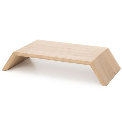 木製のコンピュータディスプレイLCDモニタースタンド エルゴノミックなデザインと木材