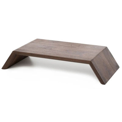 木製のコンピュータディスプレイLCDモニタースタンド エルゴノミックなデザインと木材