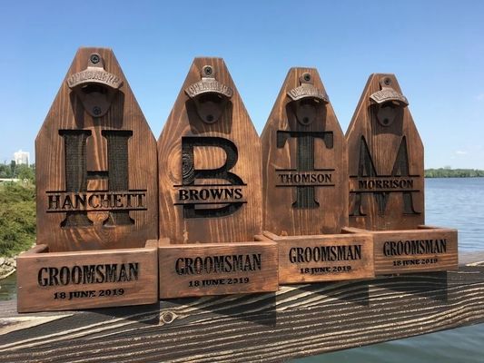 オーダーメイド オーダーメイド 木製 壁 装着 酒瓶開け 婚礼用 贈答品