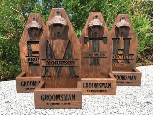 オーダーメイド オーダーメイド 木製 壁 装着 酒瓶開け 婚礼用 贈答品