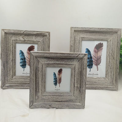 木製の絵画枠 4 " 6 " 7 " カスタム 田舎風 手彫り シンプルな色