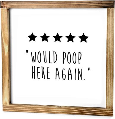 12インチ×12インチ 木製の風呂の壁飾り