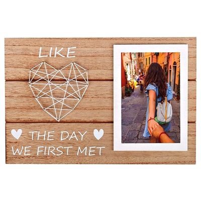 木製 田舎風 婚約 結婚 プレゼント ストリング アート 写真枠 DIY 絵枠