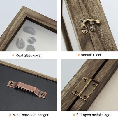 写真と記憶を保存するための保護の影箱ディスプレイケース 25.4x20.3x56