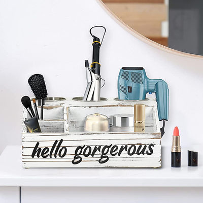 パーソナライズされたロゴと風俗的なデザインスタイル 壁マウント ヘアスタイリングケアツールオーガナイザー