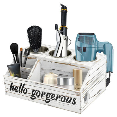 パーソナライズされたロゴと風俗的なデザインスタイル 壁マウント ヘアスタイリングケアツールオーガナイザー