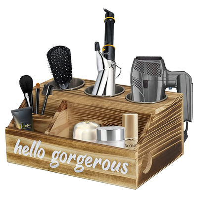 パーソナライズされたロゴと風俗的なデザインスタイル 壁マウント ヘアスタイリングケアツールオーガナイザー