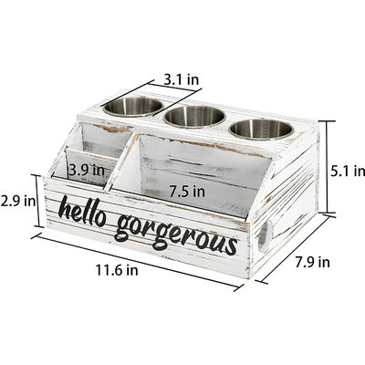 パーソナライズされたロゴと風俗的なデザインスタイル 壁マウント ヘアスタイリングケアツールオーガナイザー