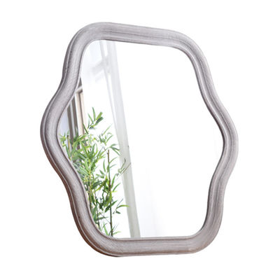 寝室の鏡 波枠とカスタマイズされたロゴ 受け入れられるシルクスクリーン印刷