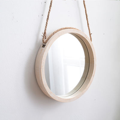 30x30cm オーダーメイド ロゴ ノルディック様式 円形吊り鏡