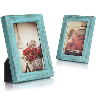 田舎風の家飾り 木の壁アートプラーク フォトフレームと焼印のサイン