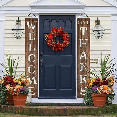 田舎風の木製の歓迎サイン 独特で個性的な外観のために手描き