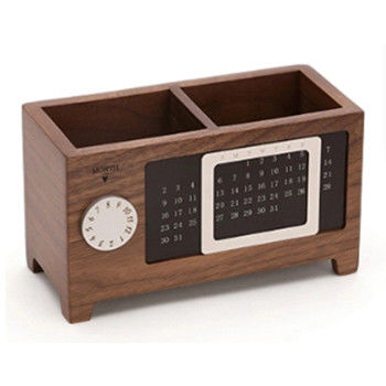 17X7.2X9.6cm 木製ペンホルダー アドベントカレンダーボックス 学校用品を整理してください