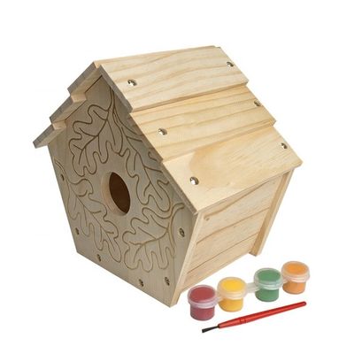 DIY 飾り付けと装飾のための木製のシドール鳥の家檻を印刷 パターン