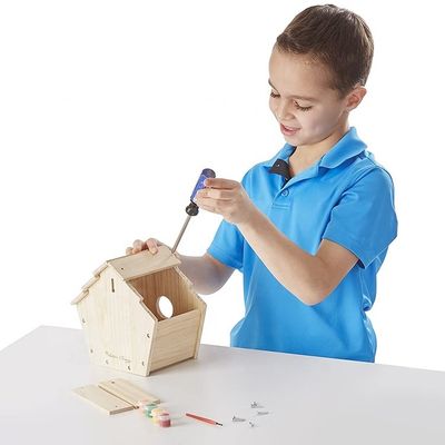 DIY 飾り付けと装飾のための木製のシドール鳥の家檻を印刷 パターン