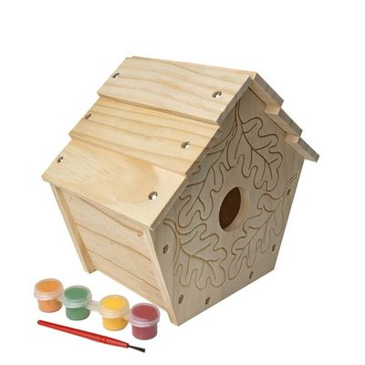 DIY 飾り付けと装飾のための木製のシドール鳥の家檻を印刷 パターン