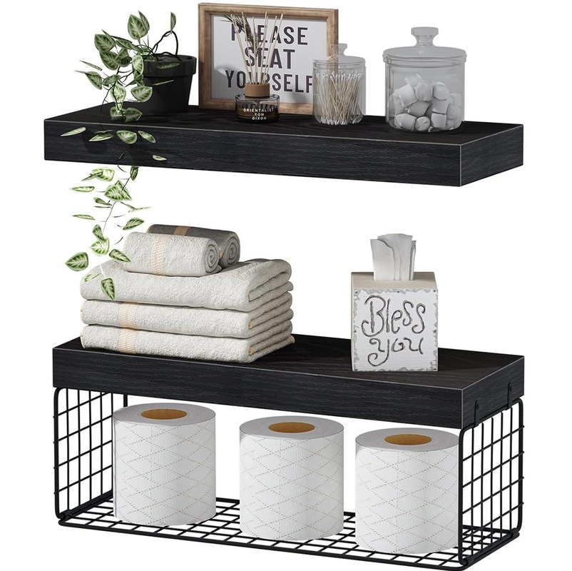 盆 木 浴室 棚 トイレ 壁 上 浮き棚 農家 棚 トイレ 紙 貯蔵