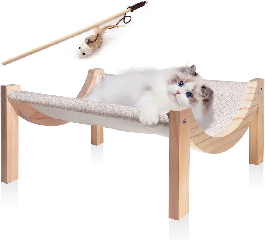 屋内と屋外 環境に優しいペットの寝場所のための高層木製の猫のハンマック