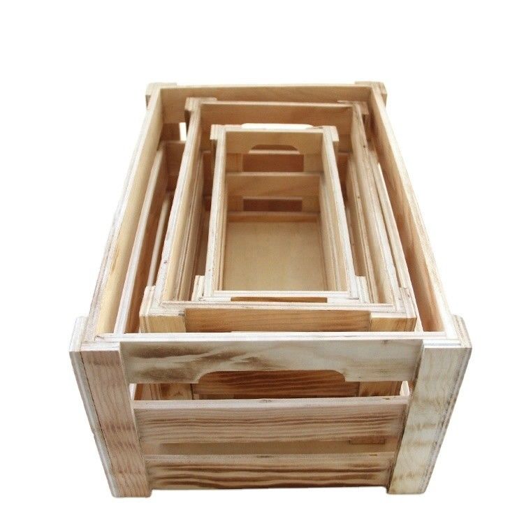 堅固で耐久性のある木製の果物箱 21x10x10cm 21x10x11.2cm 31.2x20.3x14cm