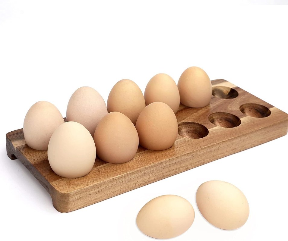 固形木製の卵箱 卵用の木製のトレイ デザインとブランドの仕様